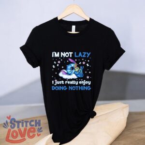 I am not Lazy, I just enjoy doing nothing Stitch shirt, funny Stitch shirt Product Photo 4