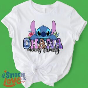 Ohana Shirt, Stitch Ohana Shirt, Lilo And Stitch Shirt, Ohana Means Family Shirt Product Photo 3