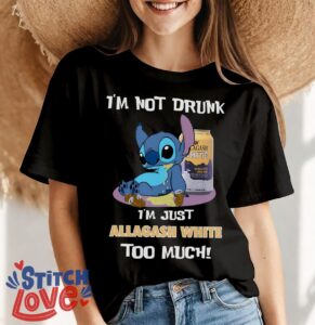 I'm Not Drunk, I'm Just Allagash White Too Much, Stitch Shirt - Women Black T-Shirt