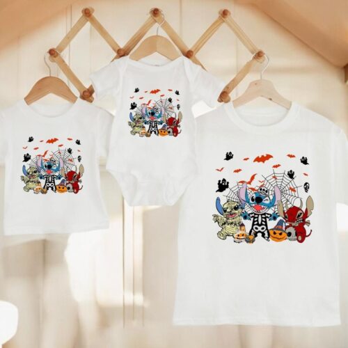 Stitch Halloween Shirt, Funny Stitch Horror Halloween Shirt Product Photo 1