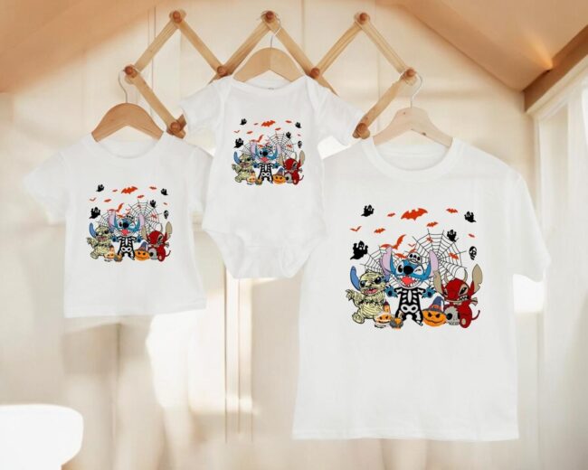 Stitch Halloween Shirt, Funny Stitch Horror Halloween Shirt Product Photo 1