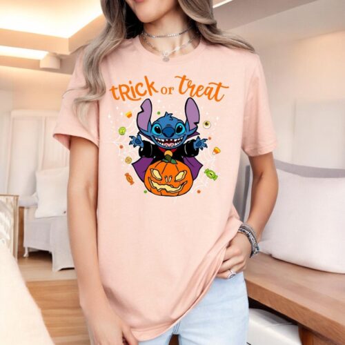 Trick or Treat Stitch Shirt, Vintage Stitch, Halloween Stitch Shirt Product Photo 1