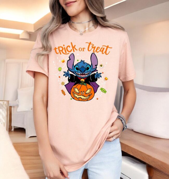 Trick or Treat Stitch Shirt, Vintage Stitch, Halloween Stitch Shirt Product Photo 1