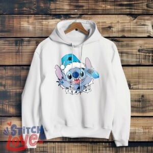 Carolina Panthers Stitch Lovely Christmas Shirt - White Hoodie