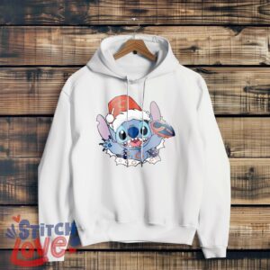 Chicago Bears Stitch Lovely Christmas Shirt - White Hoodie