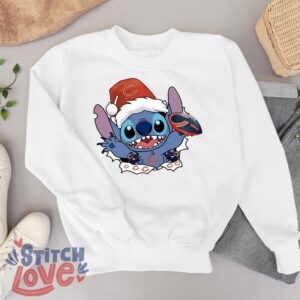 Chicago Bears Stitch Lovely Christmas Shirt - White Sweatshirt