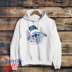 Dallas Cowboys Stitch Lovely Christmas Shirt - White Hoodie