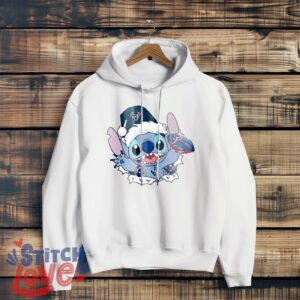 Houston Texans Stitch Lovely Christmas Shirt - White Hoodie