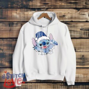 Indianapolis Colts Stitch Lovely Christmas Shirt - White Hoodie