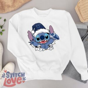 Indianapolis Colts Stitch Lovely Christmas Shirt - White Sweatshirt