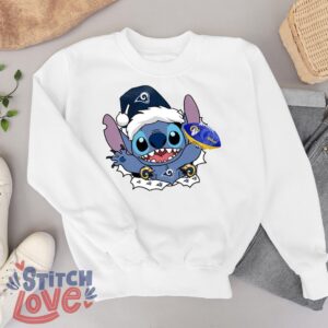 Los Angeles Rams Stitch Lovely Christmas Shirt - White Sweatshirt