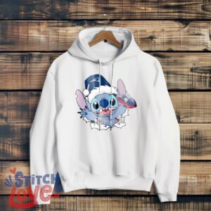 New England Patriots Stitch Lovely Christmas Shirt - White Hoodie