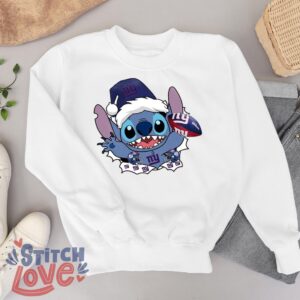 New York Giants Stitch Lovely Christmas Shirt - White Sweatshirt